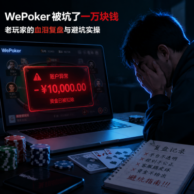 wepoker被坑了一万块钱:老玩家的血泪复盘与避坑实操