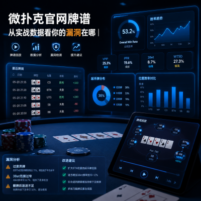 微扑克官网牌谱:从实战数据看你的漏洞在哪 |