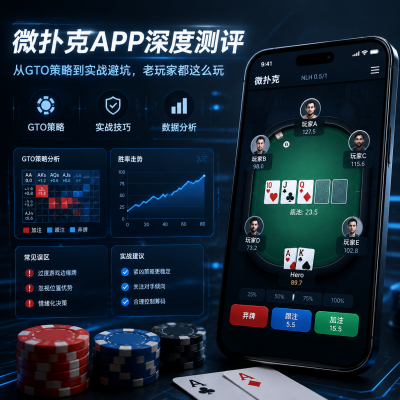 微扑克APP深度测评:从GTO策略到实战避坑,老玩家都这么玩