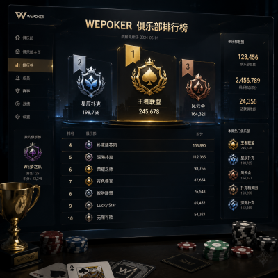wepoker俱乐部排名:老玩家眼里的真实江湖地位